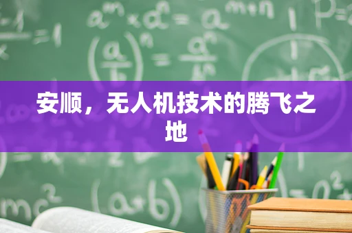 安顺，无人机技术的腾飞之地