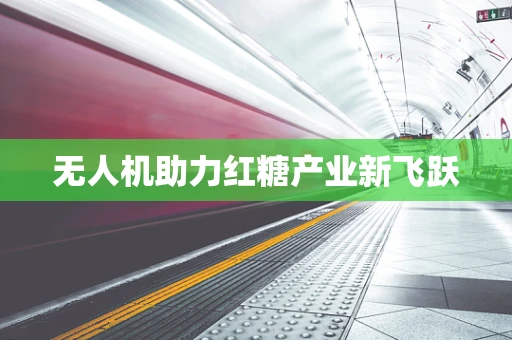 无人机助力红糖产业新飞跃