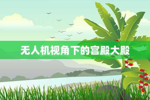 无人机视角下的宫殿大殿