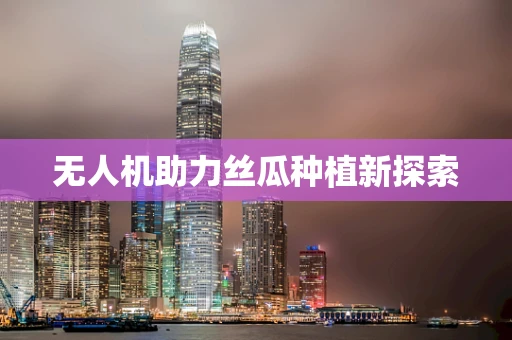 无人机助力丝瓜种植新探索