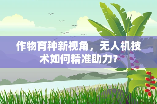 作物育种新视角，无人机技术如何精准助力？