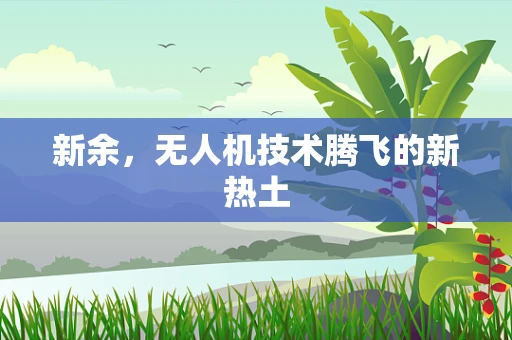 新余，无人机技术腾飞的新热土