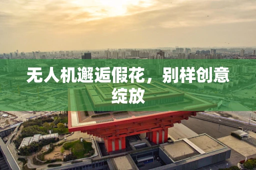 无人机邂逅假花，别样创意绽放