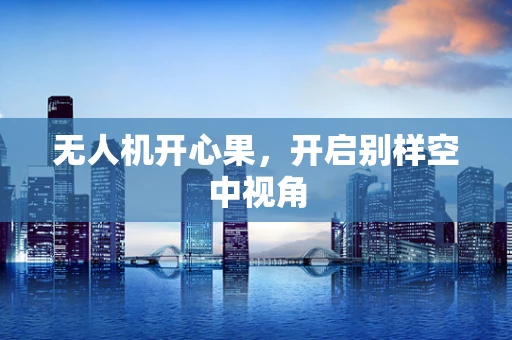 无人机开心果，开启别样空中视角