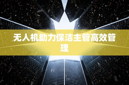 无人机助力保洁主管高效管理