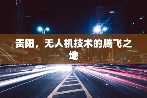 贵阳，无人机技术的腾飞之地