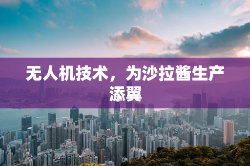无人机技术，为沙拉酱生产添翼
