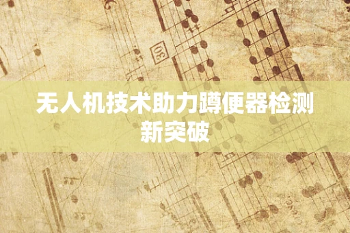 无人机技术助力蹲便器检测新突破