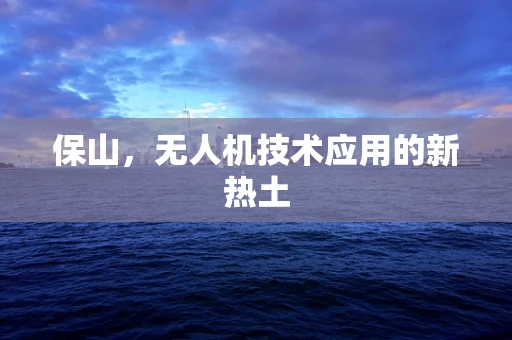 保山，无人机技术应用的新热土