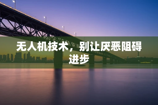 无人机技术，别让厌恶阻碍进步