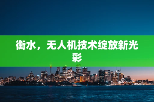 衡水，无人机技术绽放新光彩
