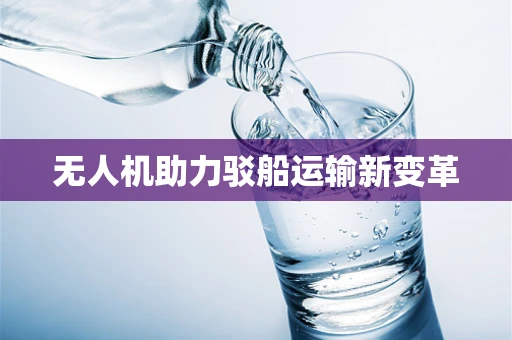 无人机助力驳船运输新变革