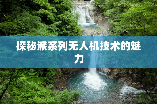 探秘派系列无人机技术的魅力