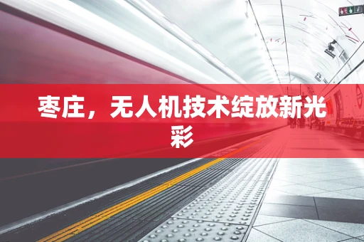 枣庄，无人机技术绽放新光彩