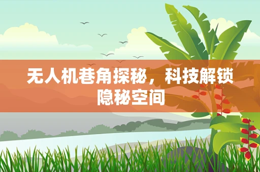 无人机巷角探秘，科技解锁隐秘空间