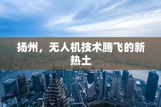 扬州，无人机技术腾飞的新热土