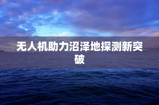 无人机助力沼泽地探测新突破