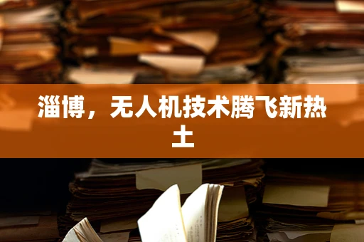 淄博，无人机技术腾飞新热土