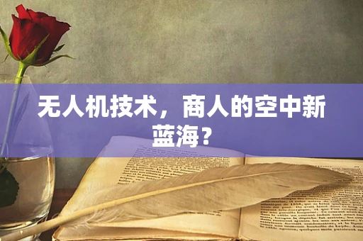 无人机技术，商人的空中新蓝海？