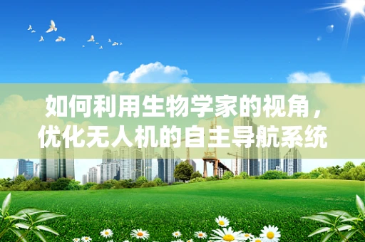 如何利用生物学家的视角，优化无人机的自主导航系统？