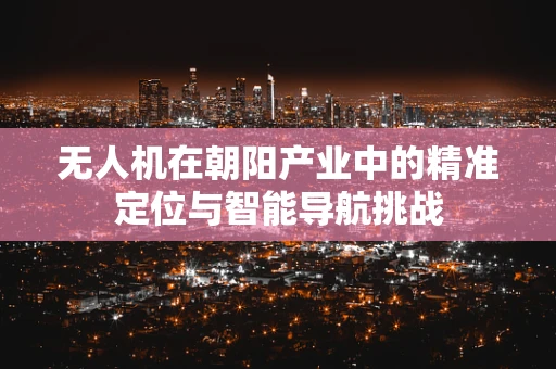无人机在朝阳产业中的精准定位与智能导航挑战