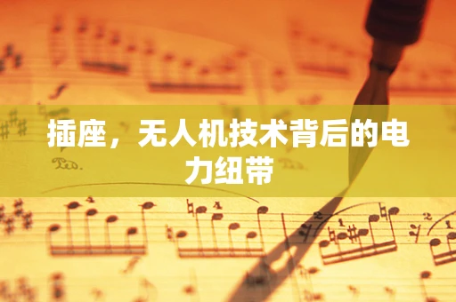 插座，无人机技术背后的电力纽带