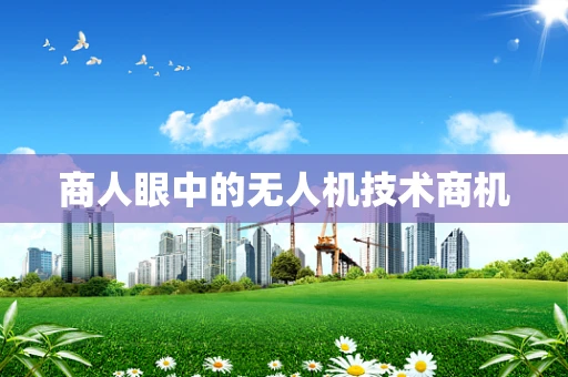 商人眼中的无人机技术商机
