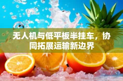 无人机与低平板半挂车，协同拓展运输新边界