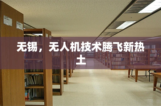 无锡，无人机技术腾飞新热土