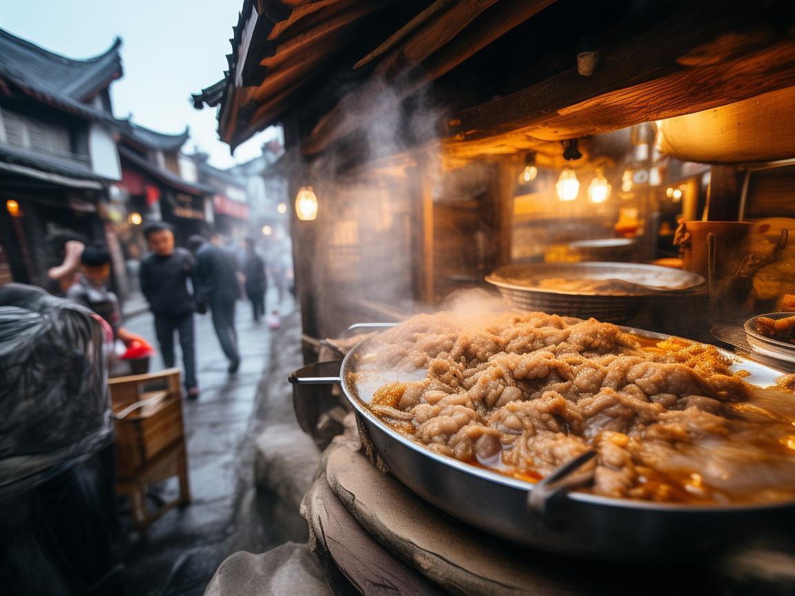 无人机视角下的羊肉泡馍传奇