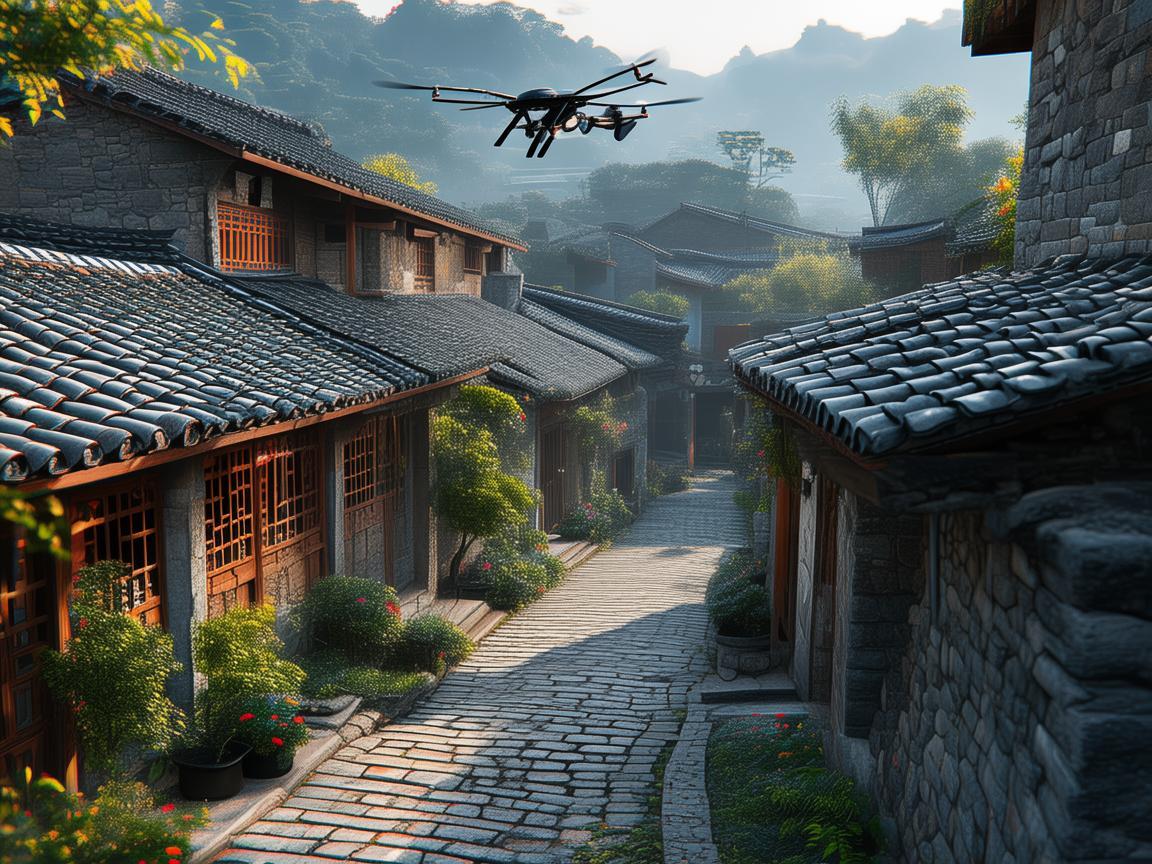 无人机助力古村落焕新颜