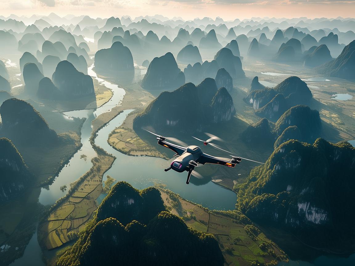 探秘桂林上空的无人机技术