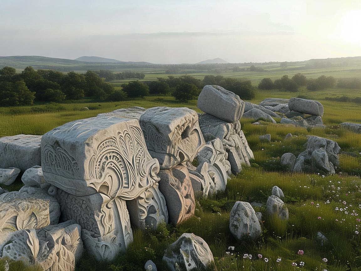 无人机视角下的石饰艺术探索