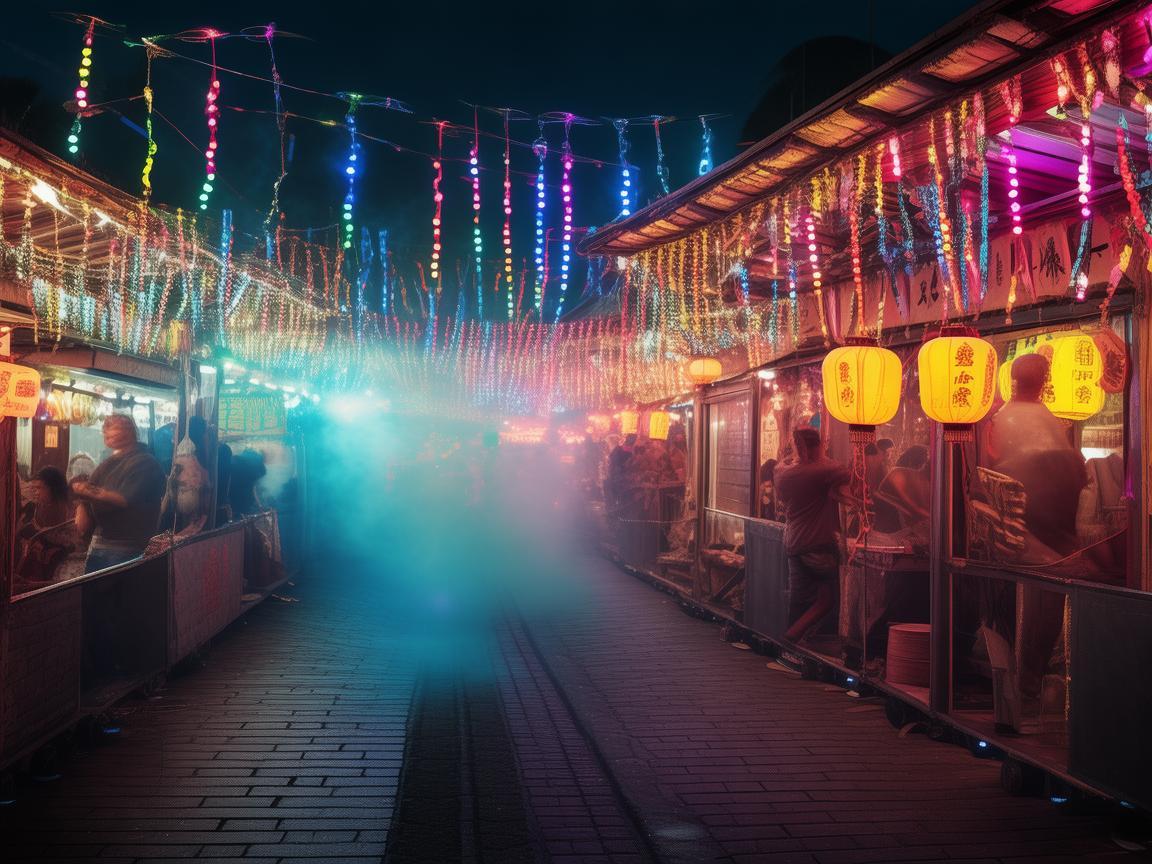 无人机助力夜市电影节,点亮别样光影盛宴