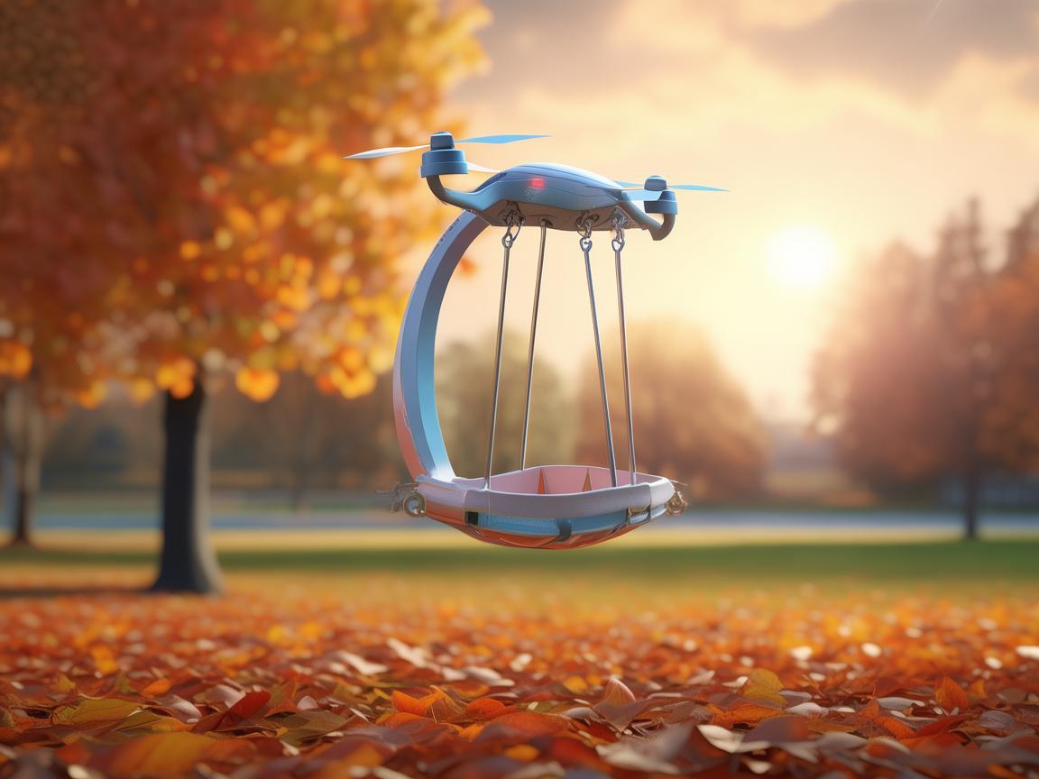 无人机与秋千,空中灵动的奇妙组合