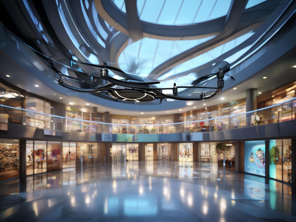 无人机为商场专柜营销赋能