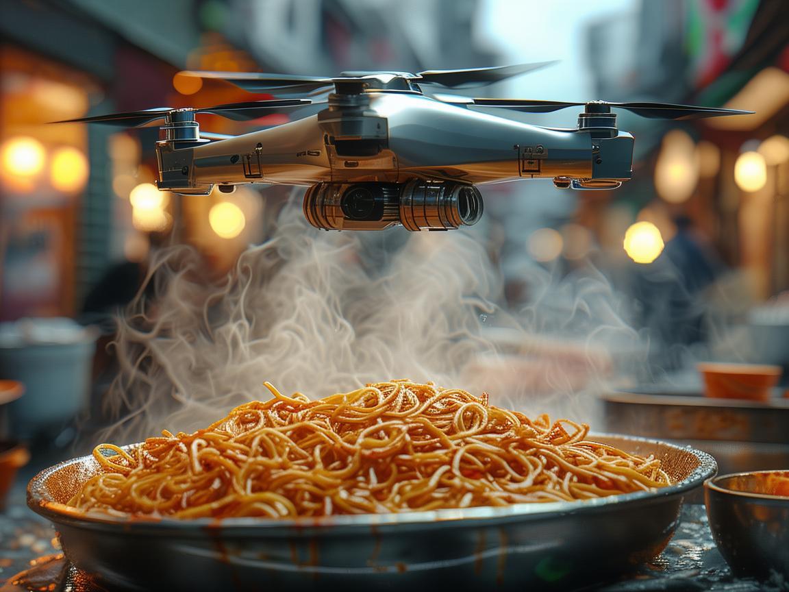 无人机与炒面,奇妙的跨界融合