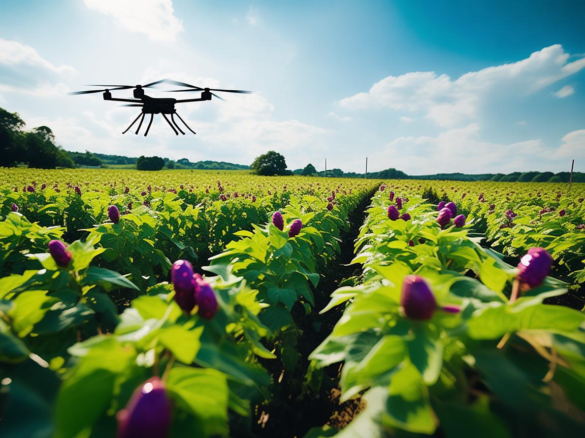 无人机助力豇豆种植新变革 无人机助力豇豆种植新变革