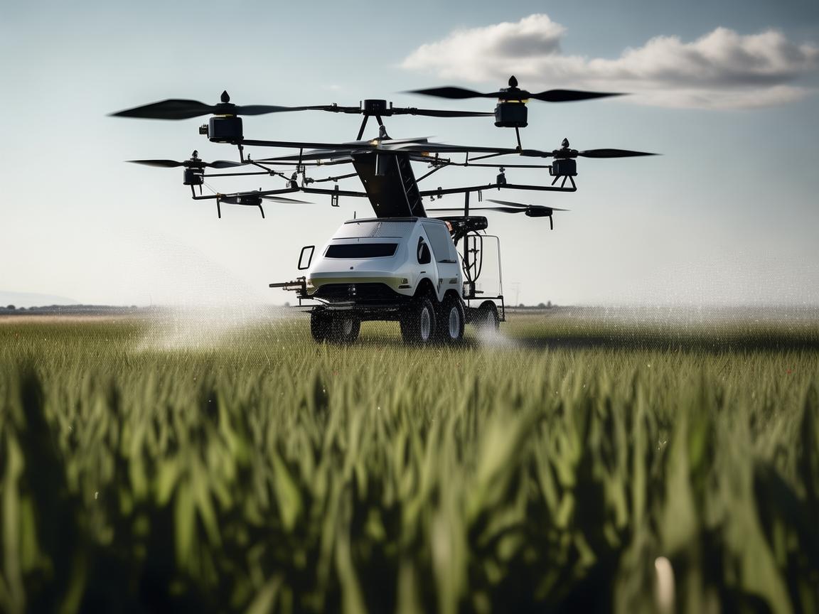 无人机与洒水半挂车的创新融合