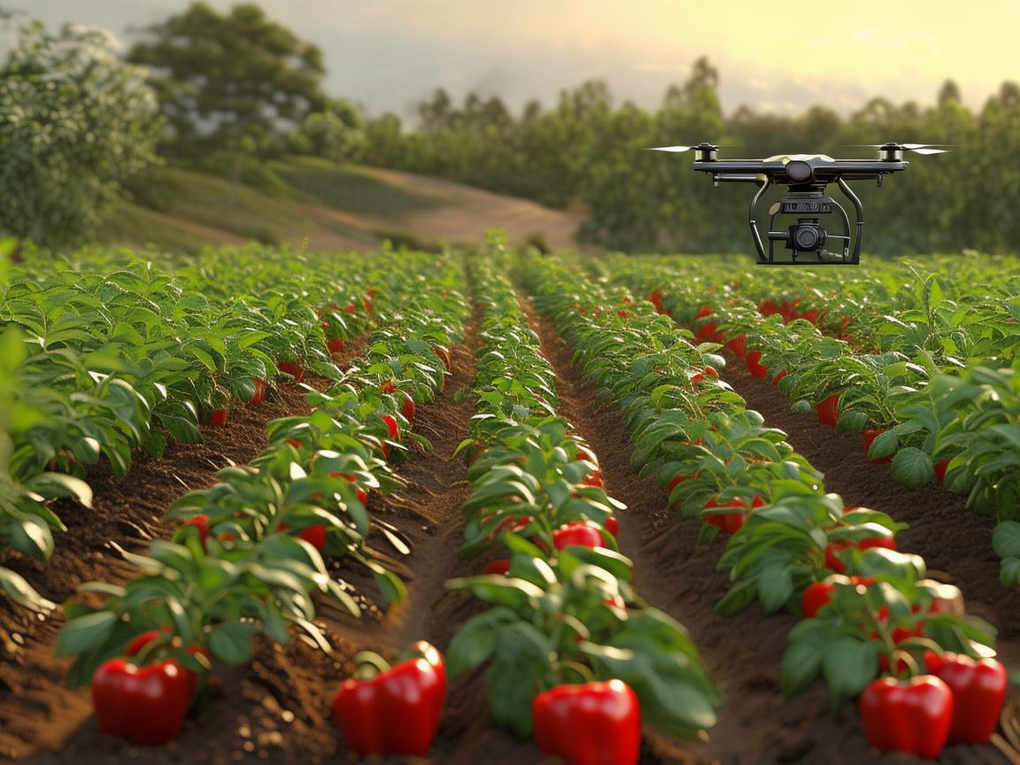 无人机助力柿子椒精准种植