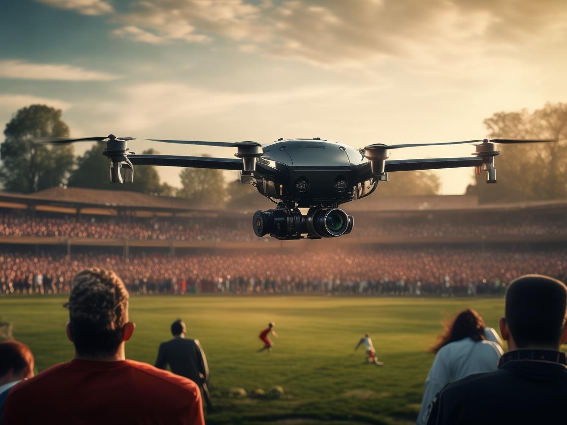 无人机助力，见证揭幕战精彩时刻