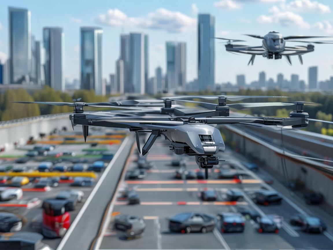 无人机技术助力楼顶停车场管理升级