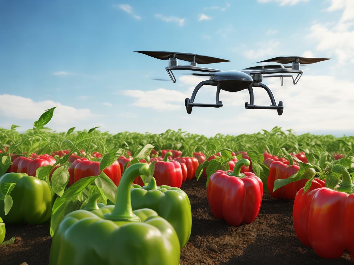 无人机助力彩椒种植新变革