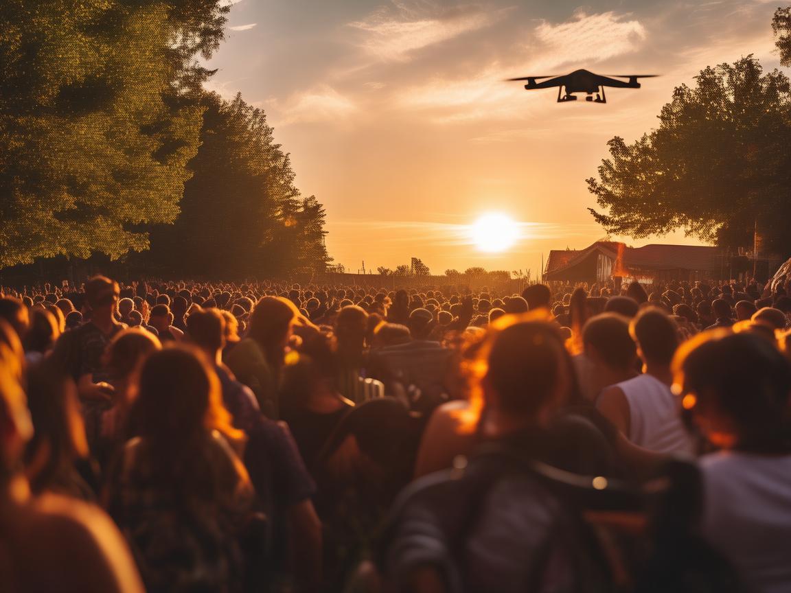 无人机，聚会中的别样风景线